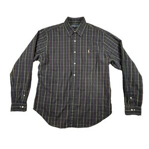 Polo Ralph Lauren Men's L Plaid Button Down Colored Pony LS Shirt SEE DESCRIPTIO